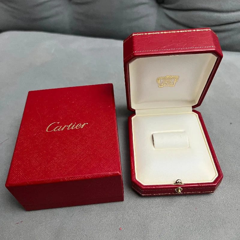 CARTIER Ring Box + Outer Box 4.40x3.60x2 inches