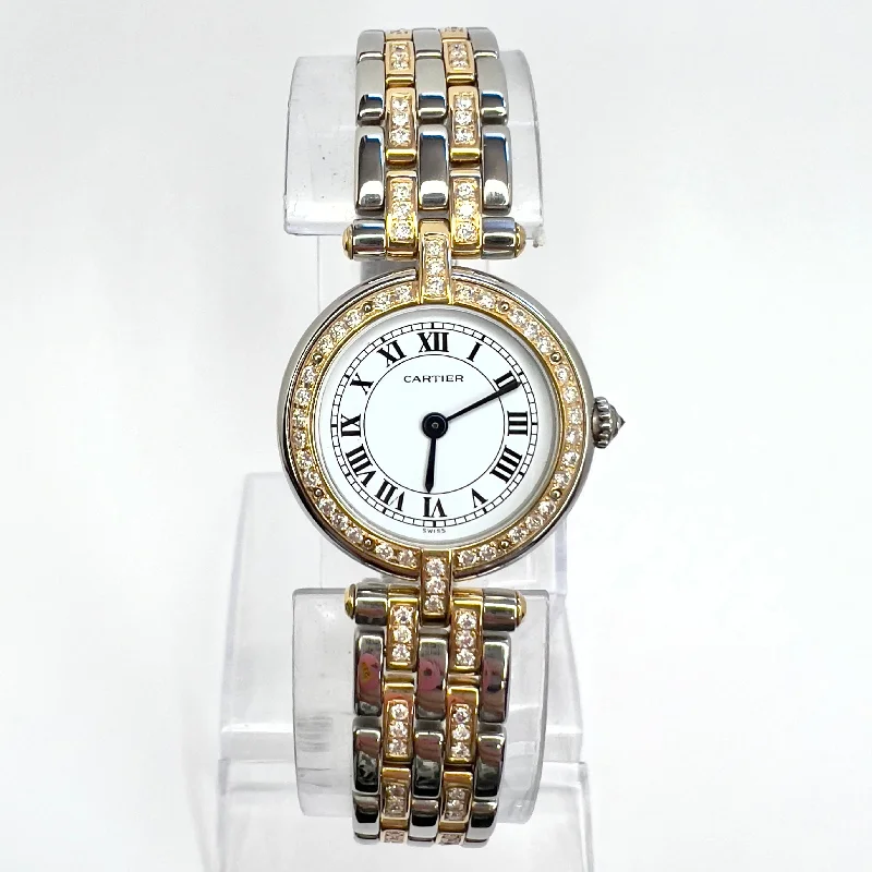 CARTIER PANTHERE VENDOME 24mm 2 Row Gold 0.80TCW Diamond Watch