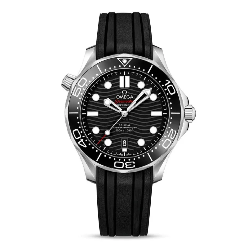 OMEGA Seamaster Diver 300m Co-Axial Master Chronometer 42mm with Black Rubber Strap