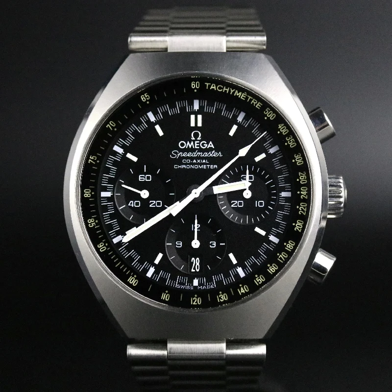 2014 OMEGA 327.10.43.50.001 Speedmaster MK-II Co-Axial Black Dial with Card