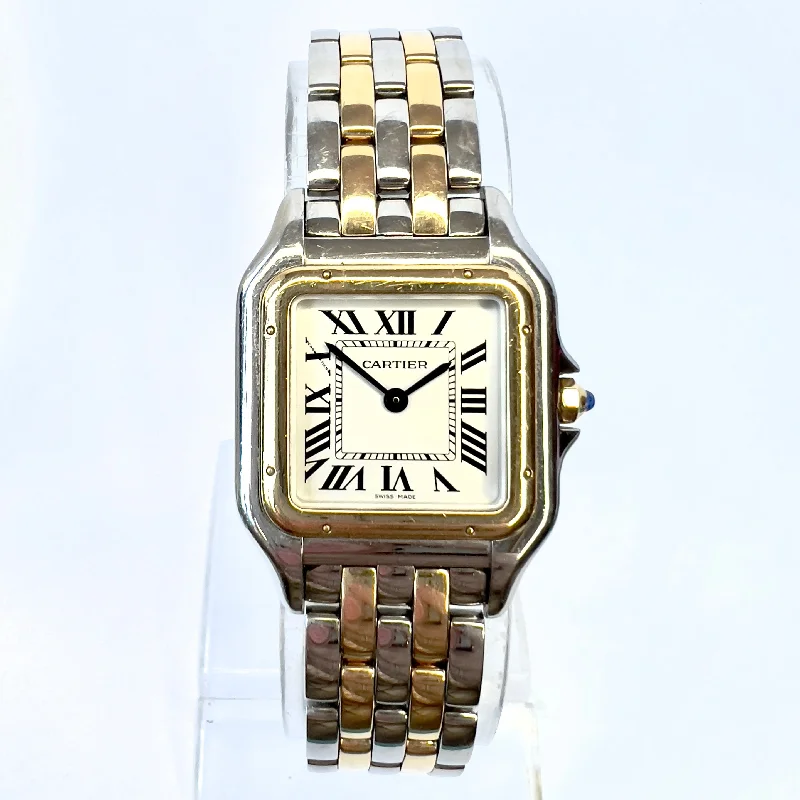 CARTIER PANTHERE 27mm 2 Row Gold Watch NEW Model