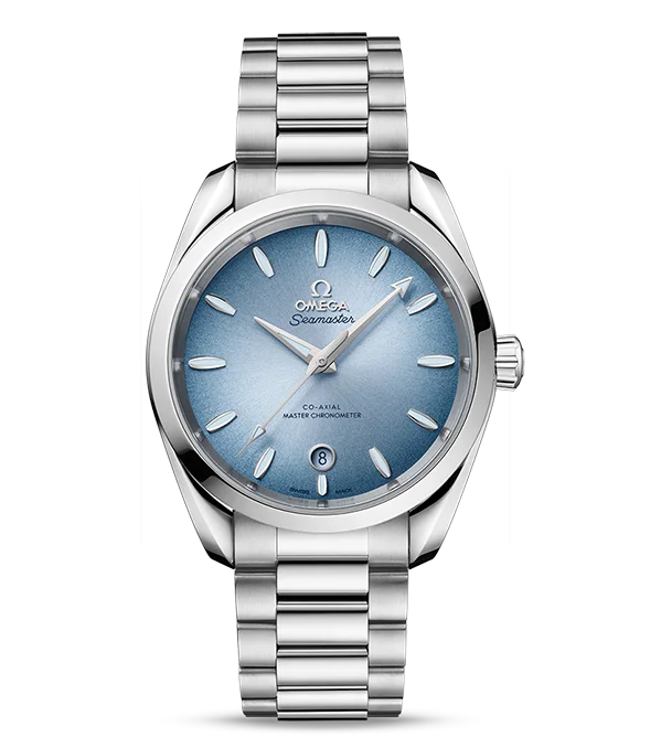 OMEGA Seamaster Aqua Terra 150M Co-Axial Master Chronometer, 38mm with Summer Blue Dial