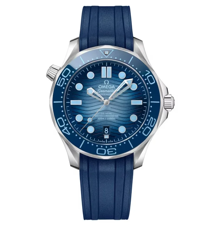 OMEGA Seamaster Diver 300m, 42mm with Blue Rubber Strap