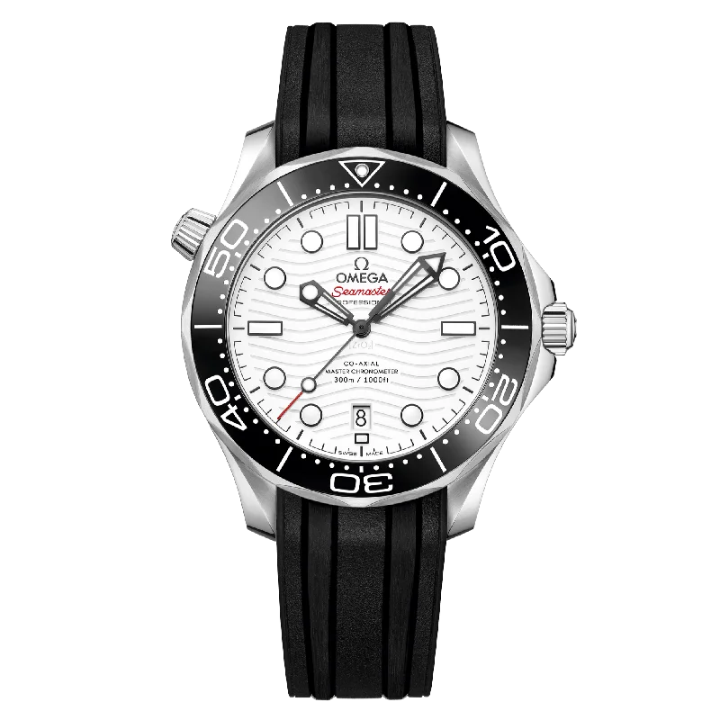 OMEGA Seamaster Diver 300m Co-Axial Master Chronometer 42mm, Steel on Rubber Strap