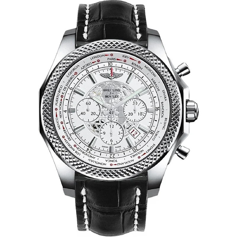 Breitling Men's AB0521U0-A755-761P Bentley B05 Unitime Chronograph Black Leather Watch