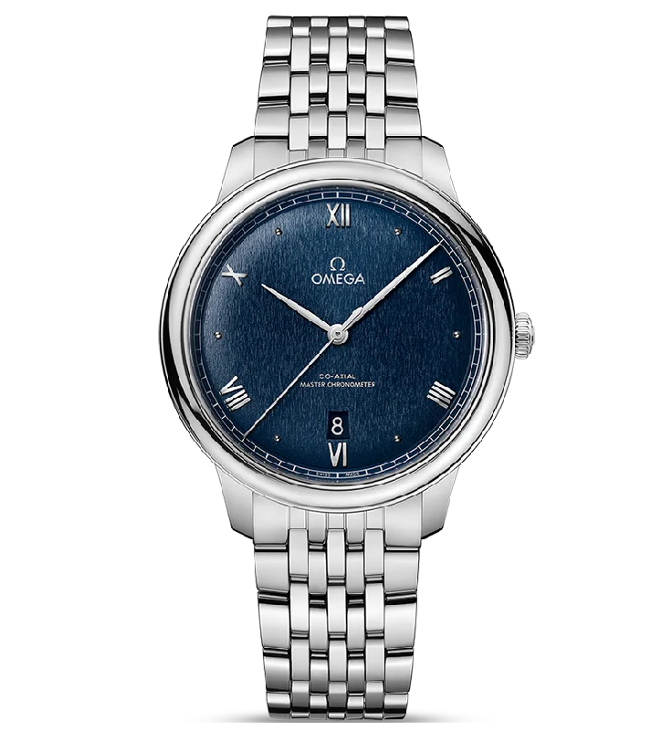 OMEGA De Ville Prestige Co-Axial Master Chronometer, 40mm with Matte Blue Dial