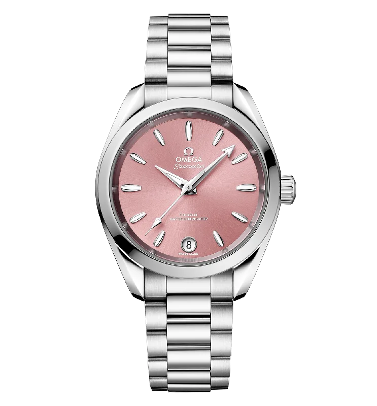 OMEGA Seamaster Aqua Terra 150m Co-Axial Master Chronometer, 34mm with Shell Pink Dial