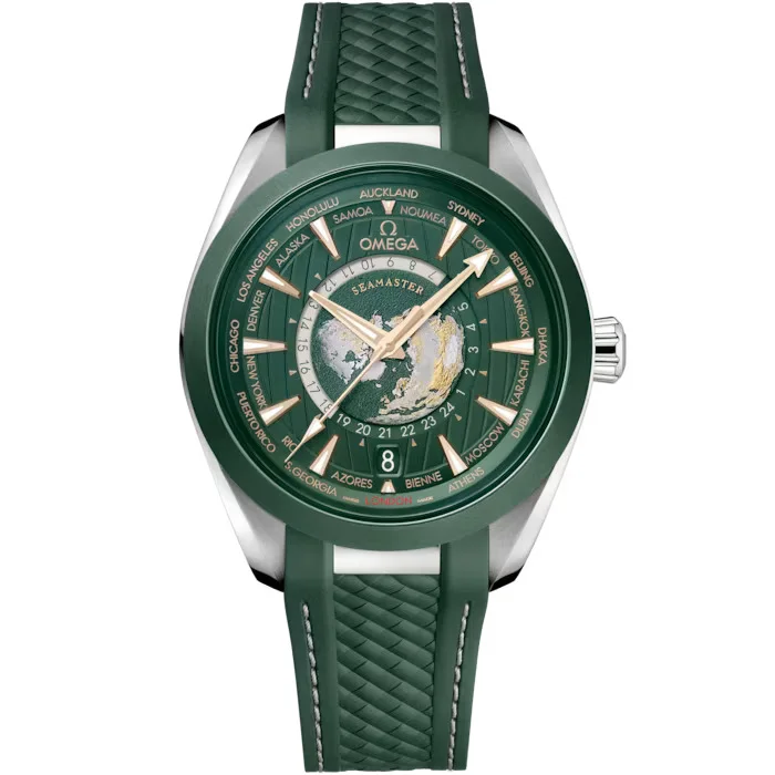 OMEGA Seamaster Aqua Terra 150m, 43mm with Green Rubber Strap