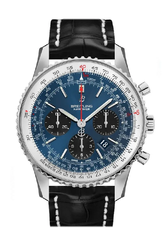 BREITLING Navitimer 1 Chronograph Automatic Chronometer Blue Dial Men's Watch AB0121211 C1P1