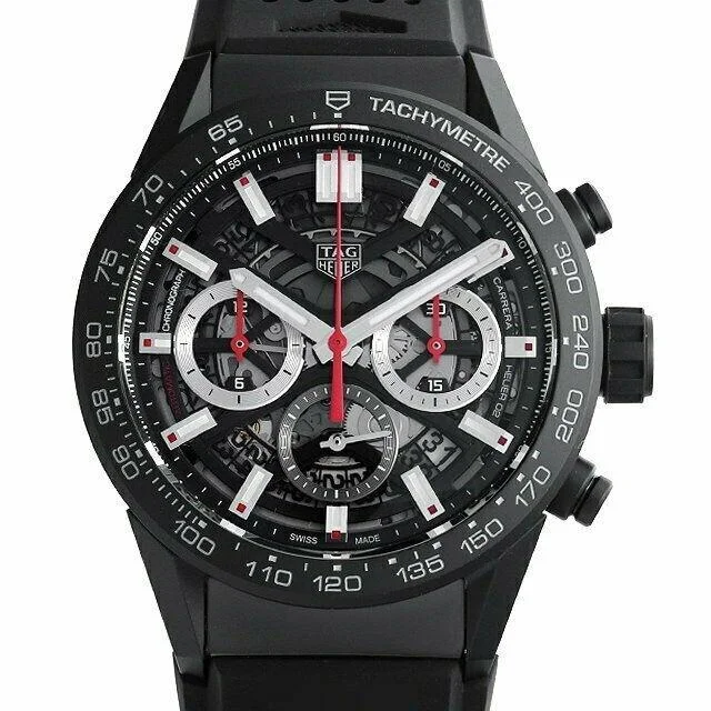 Tag Heuer Men's CBG2090.FT6145 Carrera Chronograph Black Rubber Watch