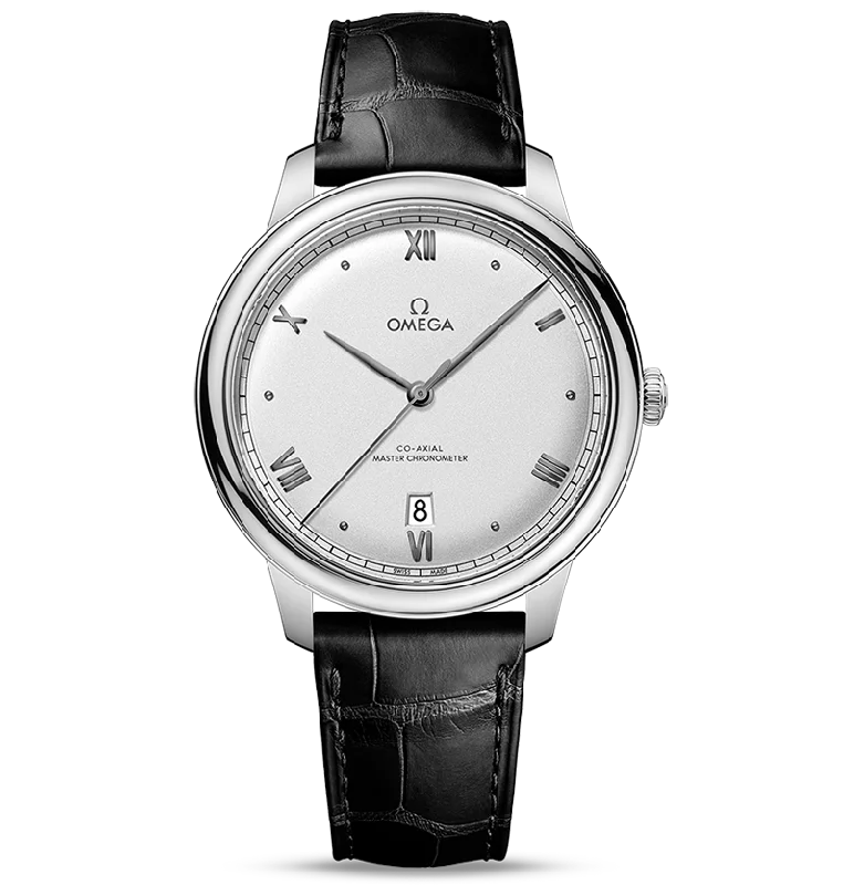 OMEGA De Ville Prestige Co-Axial Master Chronometer, 40mm with Matte Silver Dial