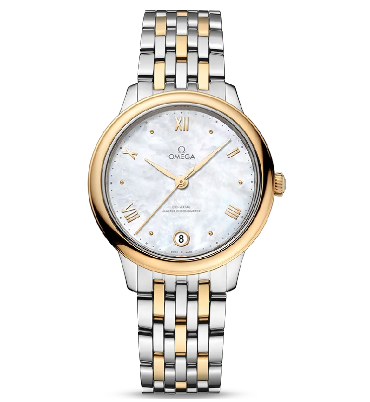 OMEGA De Ville Prestige Co-Axial Master Chronometer, 34mm with Mother of Pearl Dial