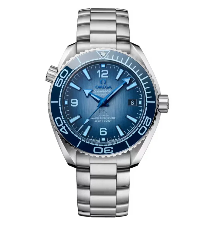 OMEGA Seamaster Planet Ocean 600m, 39.5mm with Summer Blue Dial