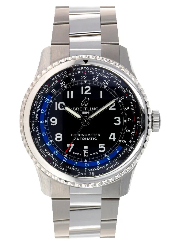 BREITLING NAVITIMER WORLD TIME (2019 B+P) #AB3521