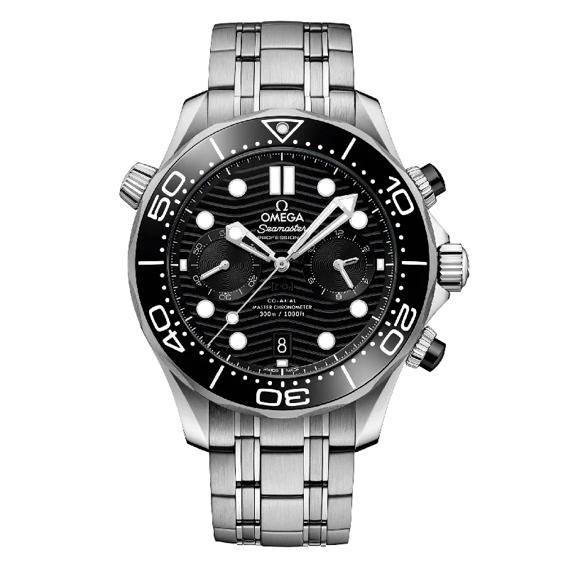 OMEGA Seamaster Diver 300m Co-Axial Master Chronometer Chronograph 44mm, Steel on steel