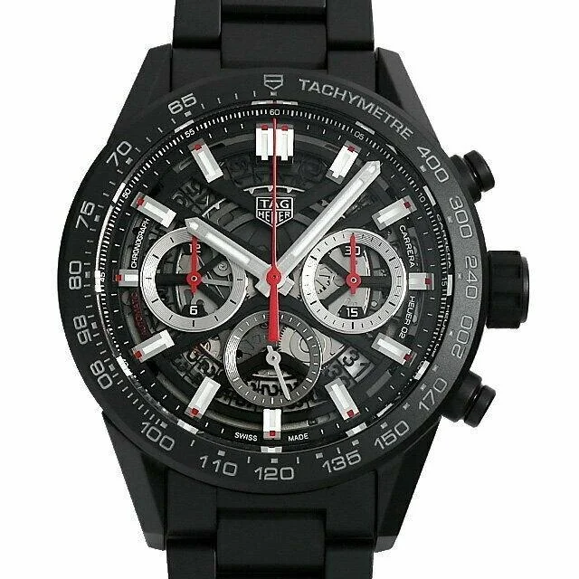 Tag Heuer Men's CBG2090.BH0661 Carrera Chronograph Black Stainless Steel Watch