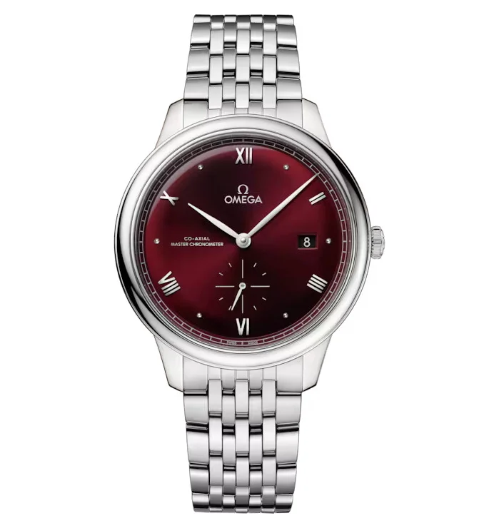 OMEGA De Ville Prestige, 41mm with Burgundy Dial