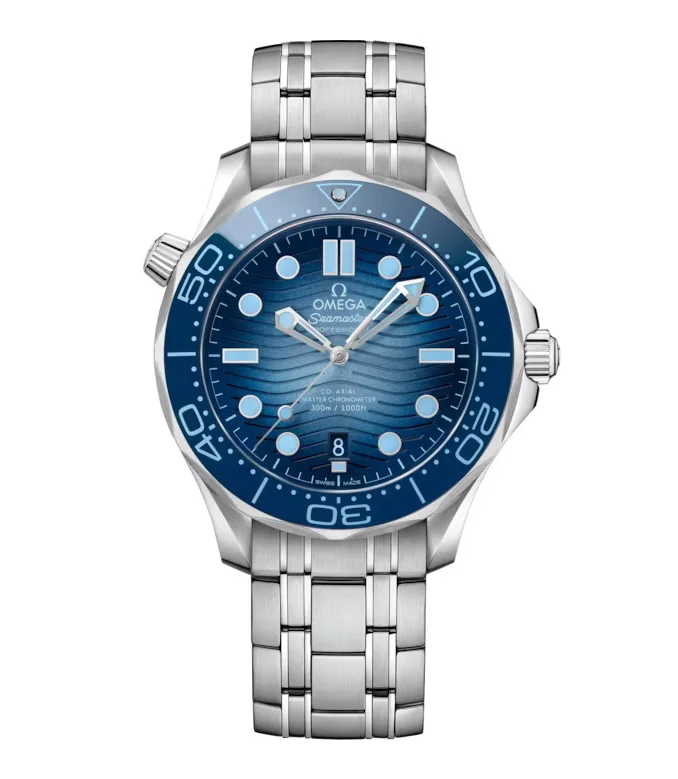 OMEGA Seamaster Diver 300m, 42mm with Summer Blue Wave Dial