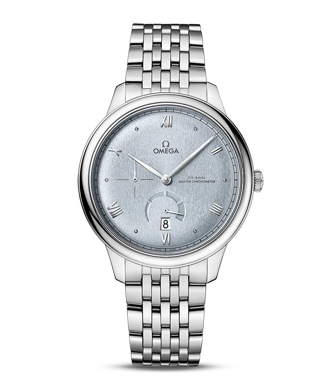 OMEGA De Ville Prestige Co-Axial Master Chronometer Power Reserve, 41mm with Ice Blue Dial