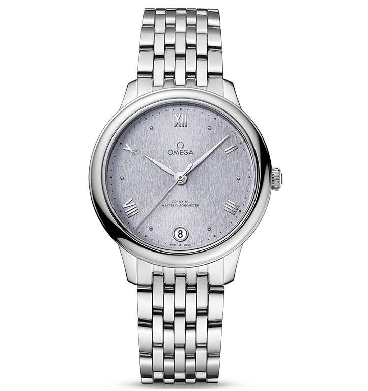 OMEGA De Ville Prestige Co-Axial Master Chronometer, 34mm with Lavender Dial