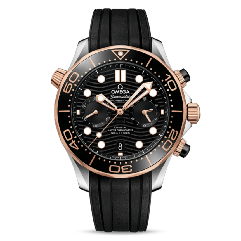 OMEGA Seamaster Diver 300m Co-Axial Master Chronometer Chronograph 44mm, Black and Gold