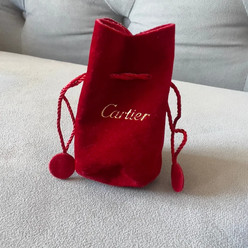 CARTIER Jewelry Pouch 3 x 3 x 2 inches